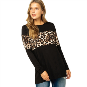 Celeste animal print top